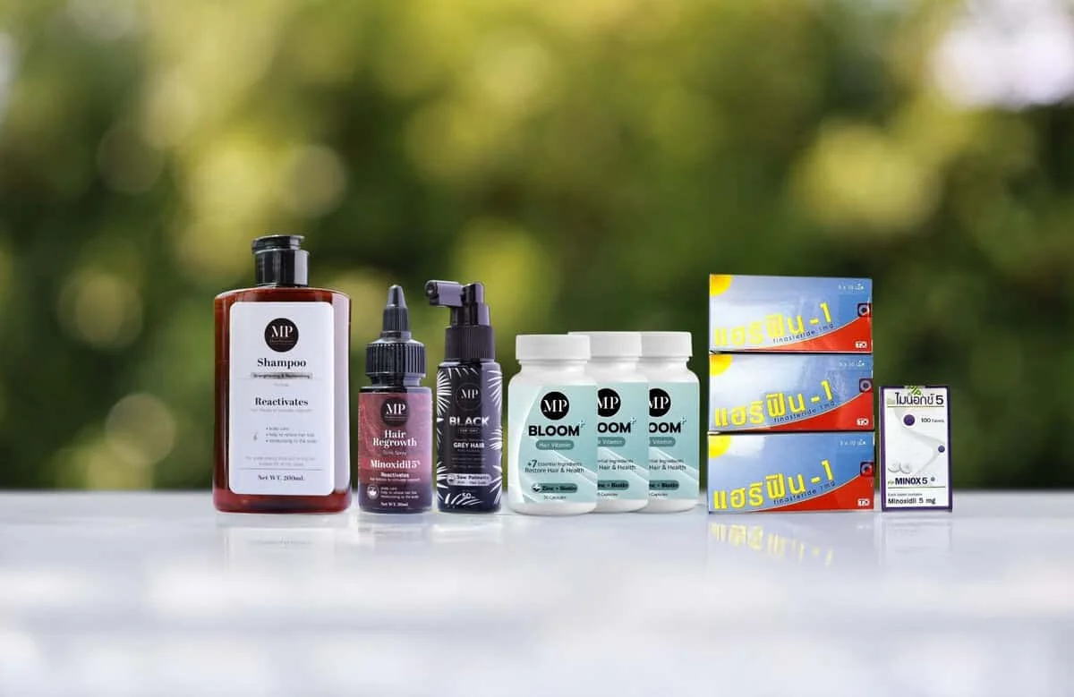 วิธีใช้ยาปลูกผม MP สำหรับผู้ชาย (MP Hair Regrowth Medicine for men)